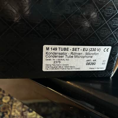 Big warm classic Neumann tube mic! M 149 Large Diaphragm Multipattern Tube Condenser Microphone 1999 - Present - Nickel image 10