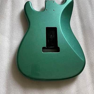 Metallic Green Alder Stratocaster Strat Style Guitar Body image 2