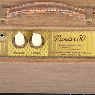 Vintage Early ‘60s Premier Model 50 Tube Combo Amp – Needs Service, NOS tubes image 14