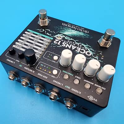 Electro-Harmonix EHX Oceans 12 Dual Stereo Reverb Guitar Effect Pedal Bass Plate image 11