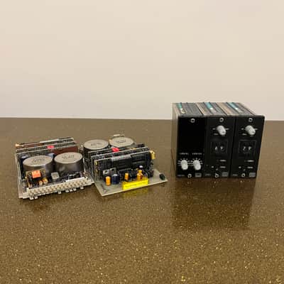 LAWO V976/16 Vintage Mic-Line Preamps (PAIR) + Monitora Controller Modules image 1