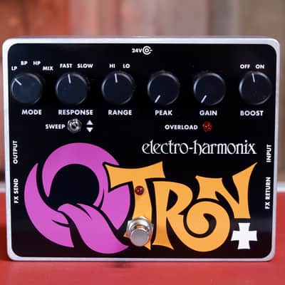 Electro-Harmonix Q-Tron Plus Envelope Filter with Effects Loop - Black / Purple / Orange image 4