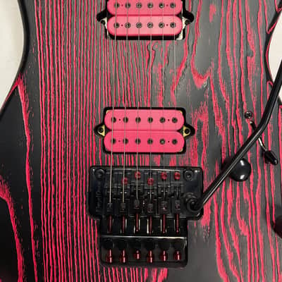 Charvel Pro-Mod San Dimas Style 1 HH FR E Ash 2023 - Neon Pink Ash image 4