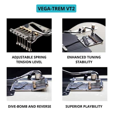 Vega-Trem VT2 Teletrem Classic Telecaster Guitar Tremolo Bridge For Tele Easy Installation image 6