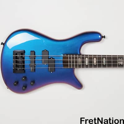 Spector USA NS-2 4-String Bass 1.5" Blue-Purple Colorshift Finish EMG PJX 9v HAZ 8.78lbs NS2 #1527 image 3