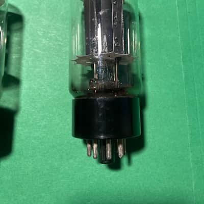 6L6GB RCA VINTAGE Tube Pair Black Plate Dual Getters AMP TESTED image 2