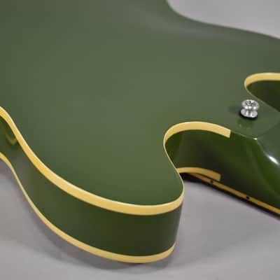 1966 Epiphone Casino Olive Drab Hollowbody Refin w/Bag image 14