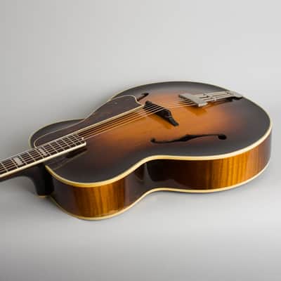 D'Angelico Style B Arch Top Acoustic Guitar (1938), ser. #1350, original black hard shell case. image 7