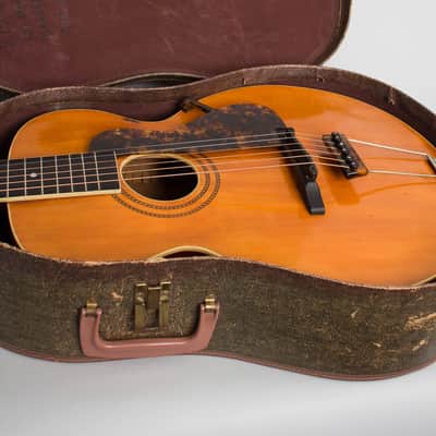 Gibson L-1 Arch Top Acoustic Guitar (1918), ser. #44371, brown chipboard case. image 13