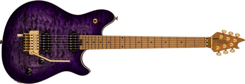 EVH Wolfgang Special QM Baked Maple FB Purple Burst