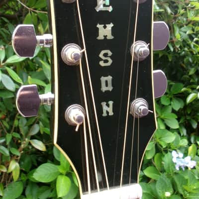 Rare 1970s Gemson GJ-400DX (Terada Gakki) - "Everly Style" Jumbo Acoustic - MIJ Japan Vintage + Gig Bag image 6