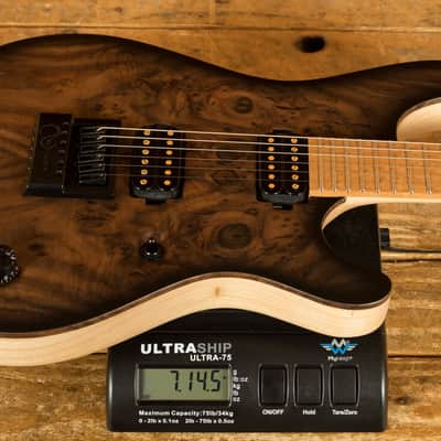 Mayones Regius 4Ever 6 - Birdseye Maple - Trans Natural Black Burst Satin image 9