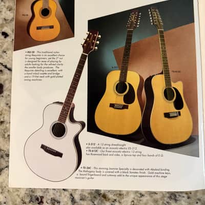 Jasmine Guitar catalog 1993 EC-33C 31c S-31 TS-90C Takamine image 6