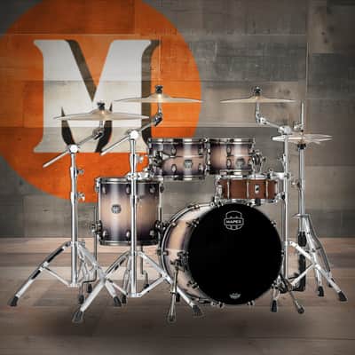 Mapex Saturn Evolution Fusion 4 Piece Shell Pack Without Snare - Exotic Violet Burst (SE504XMBPZ) image 1