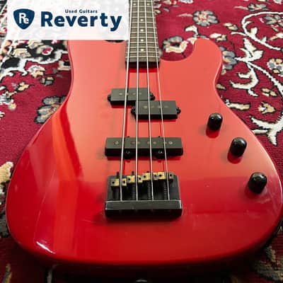 Fernandes PJS-50 PJ Bass 1980s MIJ Japan Medium Scale Red Limited Edition image 7