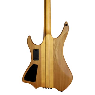 BootLegger Guitar Absinthe Long Scale Headless EMG Active 4 String 2026 - Clear Honey Matte image 4
