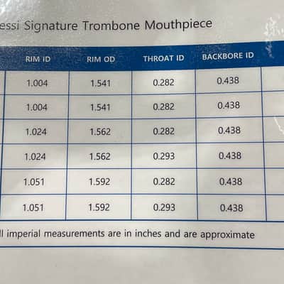 Laskey Alessi Signature Trombone Mouthpiece - 60 Solo image 2