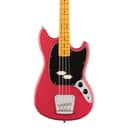 Fender American Professional Classic Mustang Bass Maple Faded Dakota Red w/bag