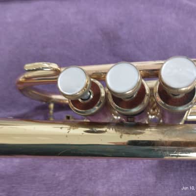 Holton C602RC cornet - laquered brass with rose brass leadpipe image 22