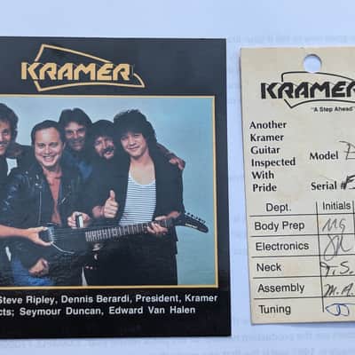 1986 Kramer American Pacer Deluxe - Left Hand - White / Rosewood image 25