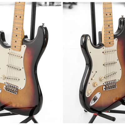 1974 Fender Stratocaster Left-Handed in Sunburst. RH conversion. 7.9lbs image 10