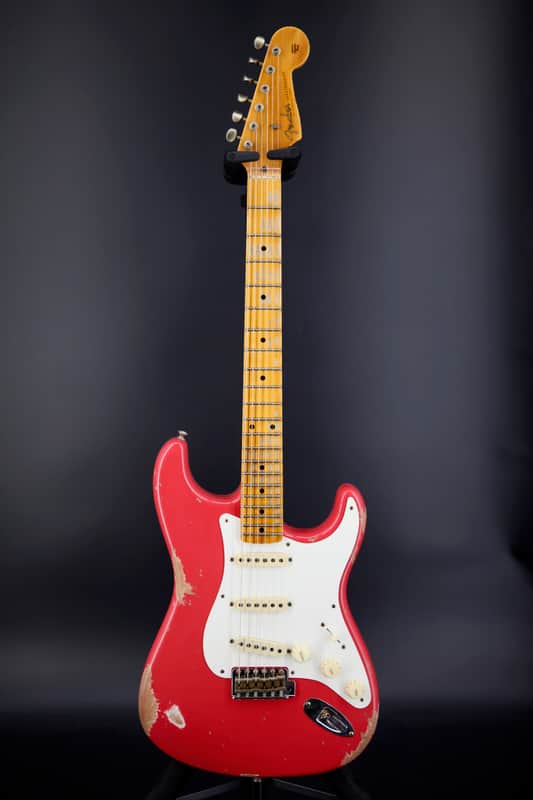 Fender Custom Shop '57 Reissue Stratocaster Relic Aged Fiesta Red image 1