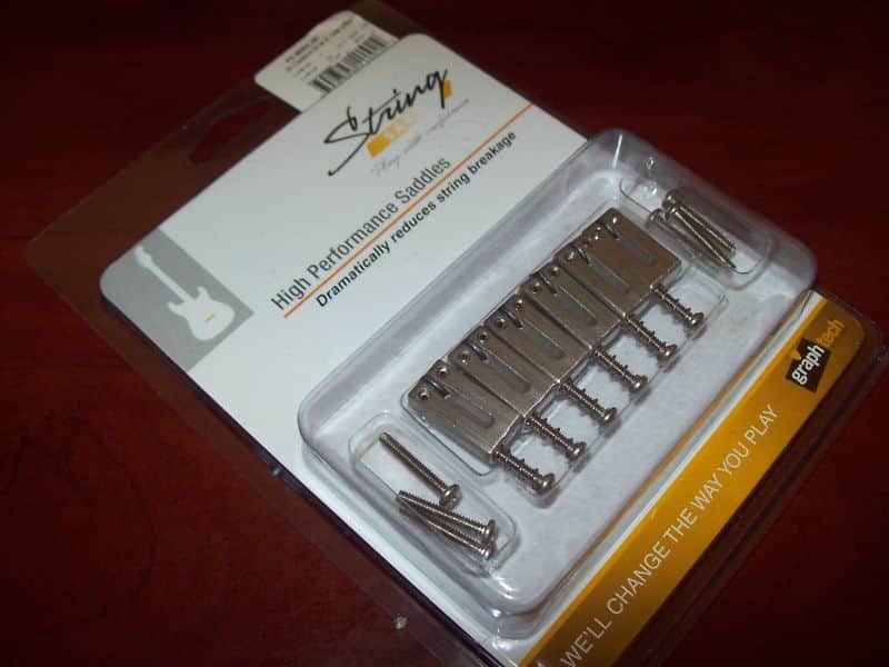 Graph Tech PG-8001-00 String Saver Classics Offset 2-1/16" Strat/Tele-Style Saddles - 6-String image 1