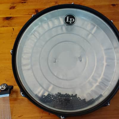 Latin Percussion LP1601 RAW Series Trash Snare with Sound Enhancer 2010s - Silver/Black image 6