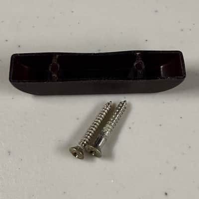 Fender Bass Brown Thumb Rest with Screws 1960's (M-476) image 2