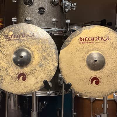 Istanbul Mehmet 14" Black Sea 1623 Hi Hat Cymbals 980/1330 image 1