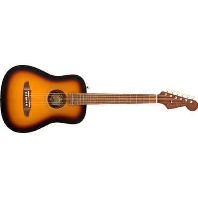 Fender Redondo Mini 1/2 Size Short-Scale Acoustic Guitar w/ Bag - Sunburst image 7