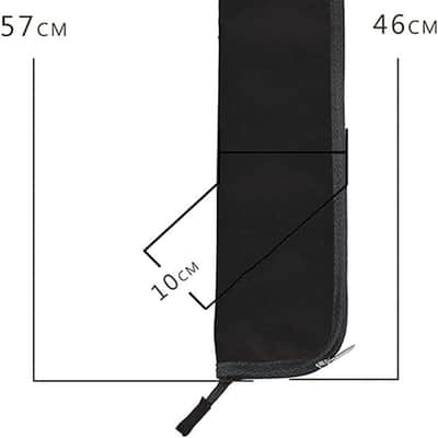 Drum Stick Bag, Portable Drumstick Case Bag, Percussion Drum Mallet Hanging Case, Drumstick Handbag with Handle (Black) image 2