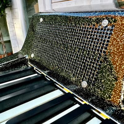 Wurlitzer 200A Electric piano,  rerfurbised in custom black and gold sparkle image 12