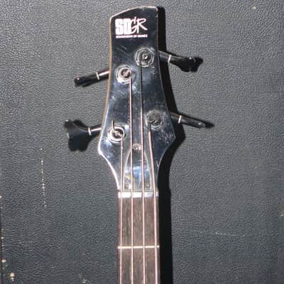 Left handed Ibanez SR400 bass with Bartolini pickups 1993 Black Lefty image 4