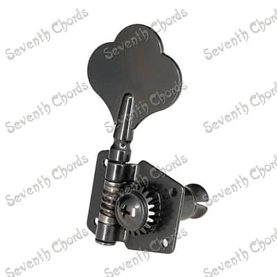 4R+1L Black 5 String Open Gear Bass Tuning Pegs Machine Heads image 5
