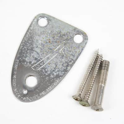 1970s Vintage Fender Stratocaster/Telecaster 3-Bolt Neck Plate ~Aged Patina~ Killer RELIC USA Strat/Tele image 1