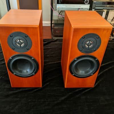 Totem Dreamcatcher Bookshelf Speaker pair Cherry Finish image 1