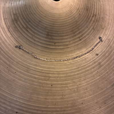 Restored Zildjian 18" A. Zildjian '60s Stamp Ride Cymbal 1960s - Traditional image 3