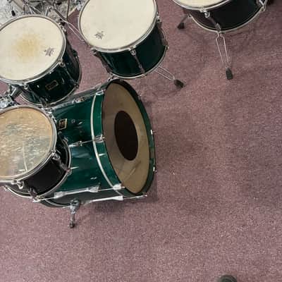 Yamaha Stage Custom Birch 22, 10, 12, 13, 14 Forest Green image 7
