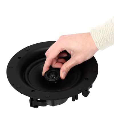 Immagine Pair Rockville ELITE C68 6.5" 8-Ohm Ceiling Speakers, Adjustable Silk Tweeter - 6