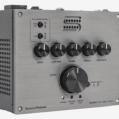 NEW IN THE BOX SEYMOUR DUNCAN POWERSTAGE  100 STEREO 2-Channel 100-Watt Pedalboard Guitar Amp SILVER image 6