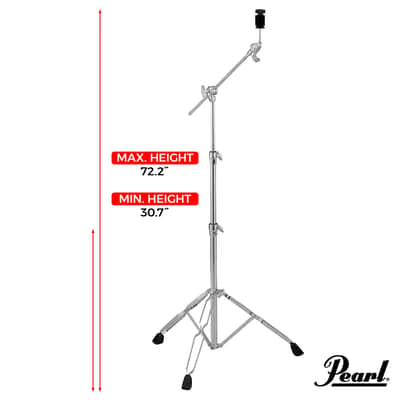 Pearl BC-830 Boom Cymbal Stand Double-Braced Convertible – Brand New image 9