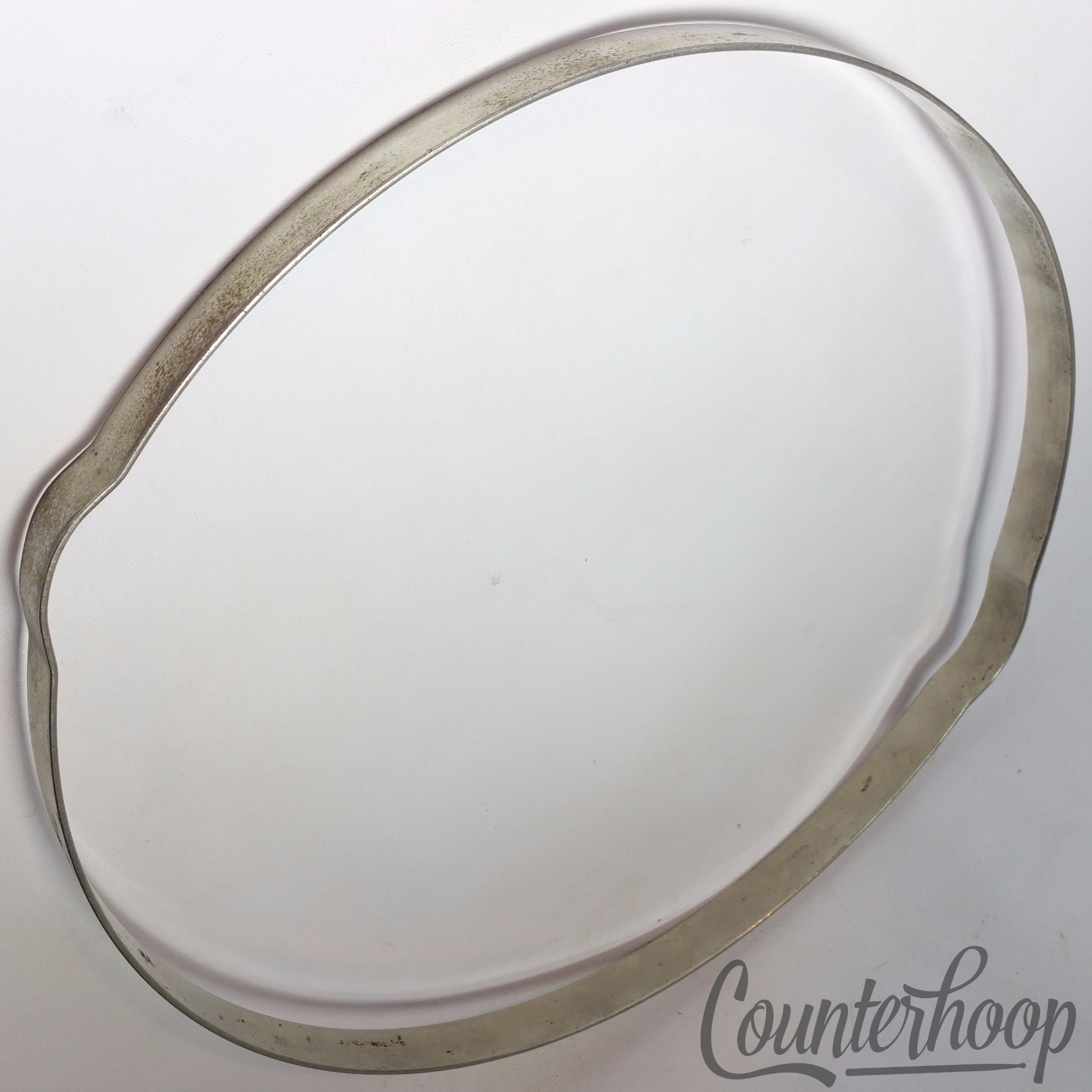 Ludwig 13"Snare-Side Resonant Drum Rim/Hoop Nickel Vintage 10s Stick-Chopper USA — main photograph