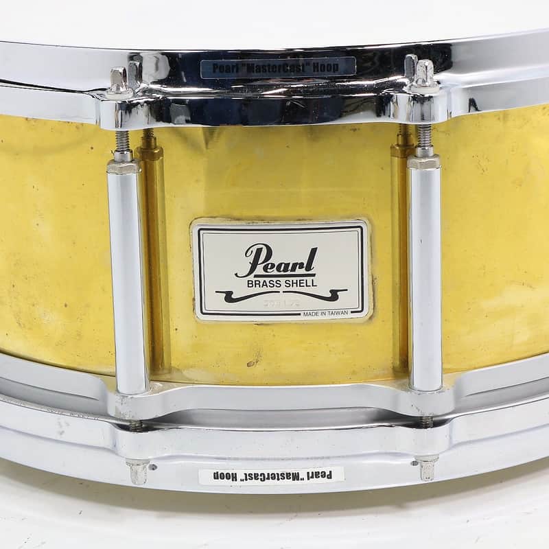 Pearl B-9114D / FB-1465 Free-Floating Brass 14x6.5" Snare Drum (2nd Gen) 1992 - 2004 image 4