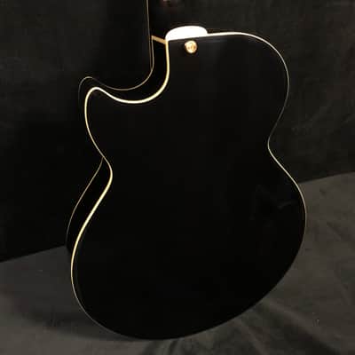 2018 Peerless Martin Taylor Virtuoso Black #7707 Archtop Electric Guitar image 5