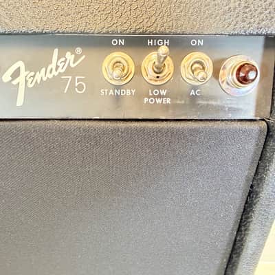 Fender 75 1x15 75-Watt Vintage Tube Guitar Combo Amplifier Made in USA 1980's image 2