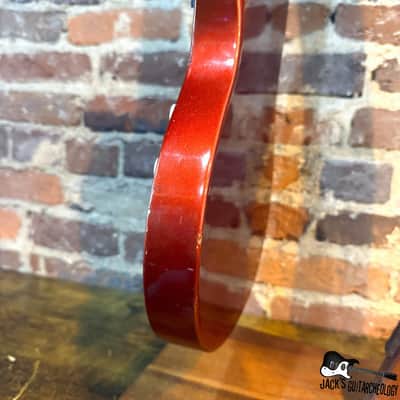 Gibson Melody Maker Short Scale Electric Bass w/ OHSC, Cable & Strap (1968 - Sparkling Burgundy) image 6