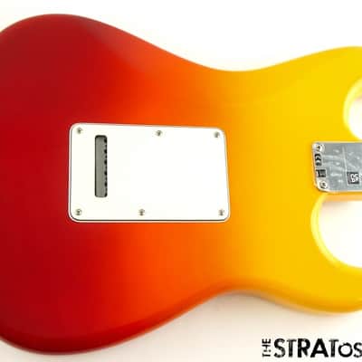 LEFTY Fender Player Plus Series Stratocast Strat BODY + HARDWARE Tequila Sunrise image 2