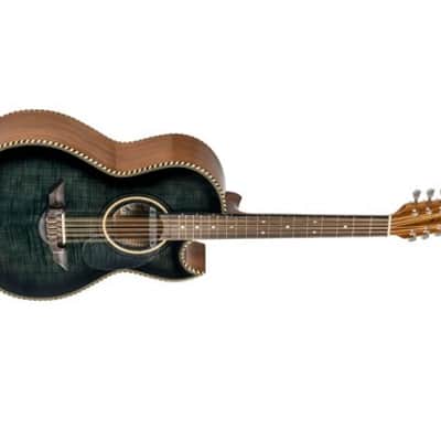 H. Jimenez El Esta'ndar Acoustic-Electric Bajo Quinto Black Flame Maple