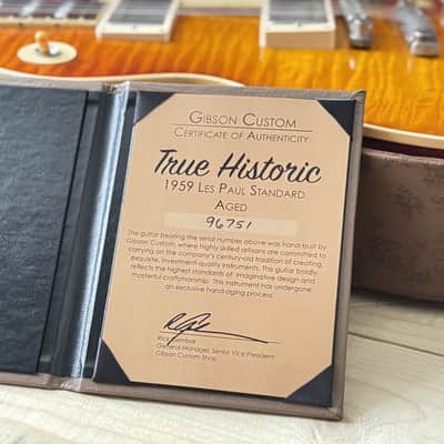 Gibson Custom Shop M2M True Historic Murphy Aged Les Paul '59 Reissue Orange Sunset Fade image 12